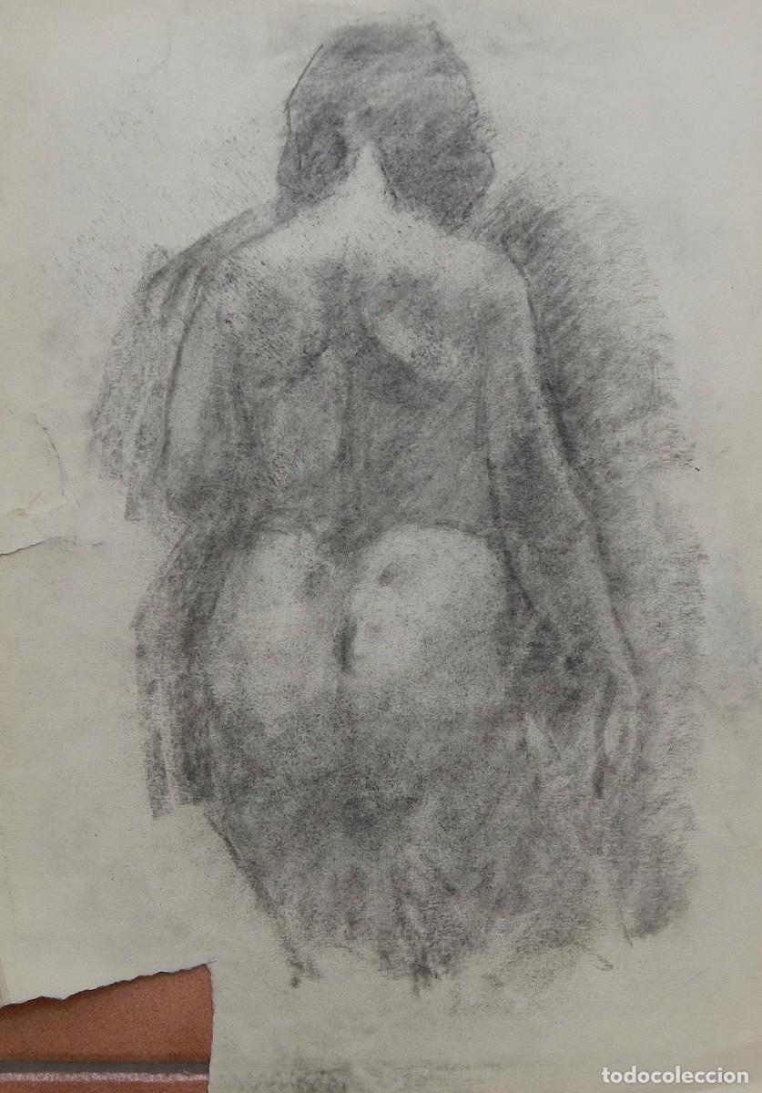 Arte: Carlos Enrique Lencinas G&oacute;mez. L&aacute;piz sobre papel. &rdquo;Desnudo masculino&rdquo;. Firmado a mano. 50x35 cm.