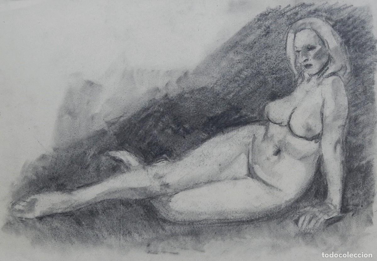 Arte: Carlos Enrique Lencinas G&oacute;mez. L&aacute;piz sobre papel. &rdquo;Desnudo femenino&rdquo;. Sin firmar. 50x35 cm.