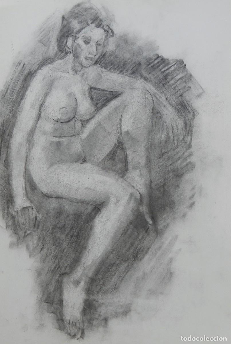 Arte: Carlos Enrique Lencinas G&oacute;mez. L&aacute;piz sobre papel. &rdquo;Desnudo femenino&rdquo;. Sin firmar. 50x35 cm.