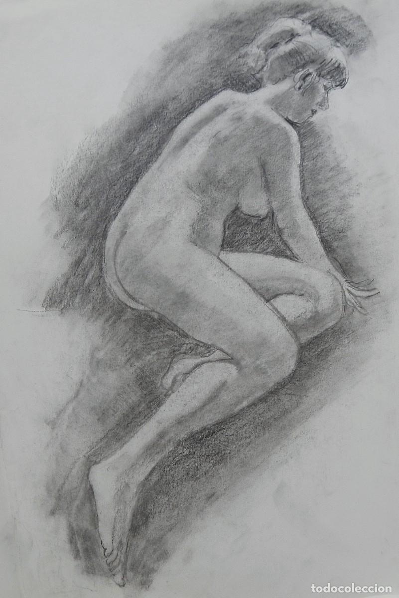 Arte: Carlos Enrique Lencinas G&oacute;mez. L&aacute;piz sobre papel. &rdquo;Desnudo femenino&rdquo;. Sin firmar. 50x35 cm.