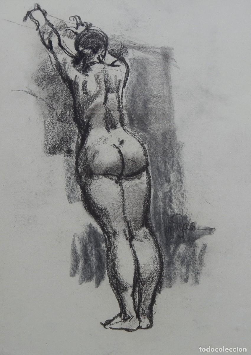 Arte: Carlos Enrique Lencinas G&oacute;mez. L&aacute;piz sobre papel. &rdquo;Desnudo femenino&rdquo;. Sin firmar. 50x35 cm.