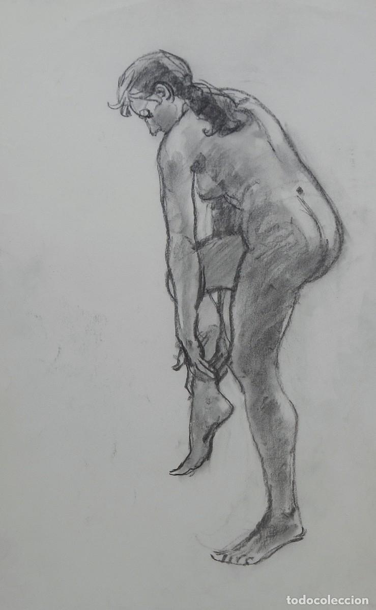 Arte: Carlos Enrique Lencinas G&oacute;mez. L&aacute;piz sobre papel. &rdquo;Desnudo femenino&rdquo;. Sin firmar. 50x35 cm.