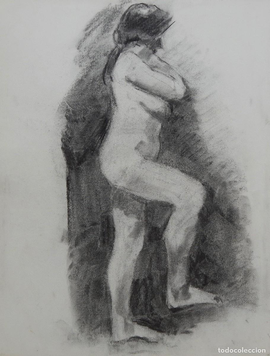 Arte: Carlos Enrique Lencinas G&oacute;mez. L&aacute;piz sobre papel. &rdquo;Desnudo femenino&rdquo;. Sin firmar. 45x35 cm.