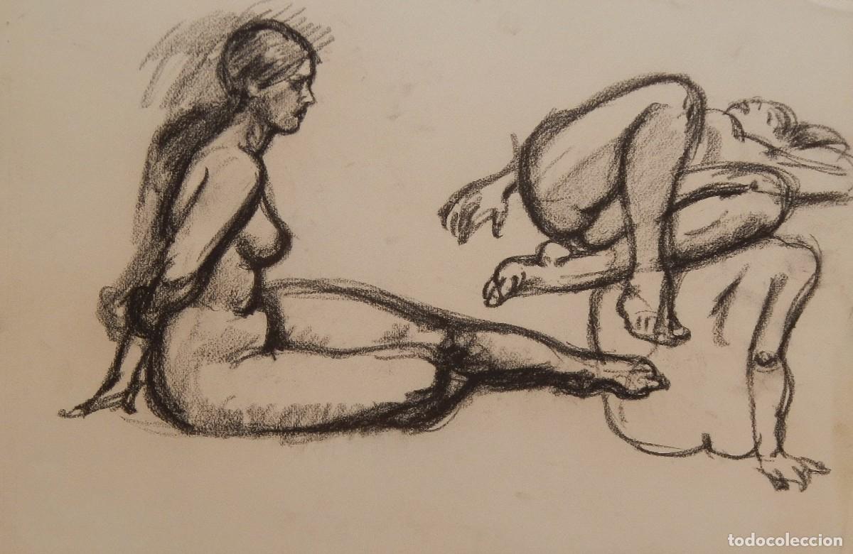 Arte: Carlos Enrique Lencinas G&oacute;mez. L&aacute;piz sobre papel. &rdquo;Desnudos femeninos&rdquo;. Sin firmar. 50x35 cm.