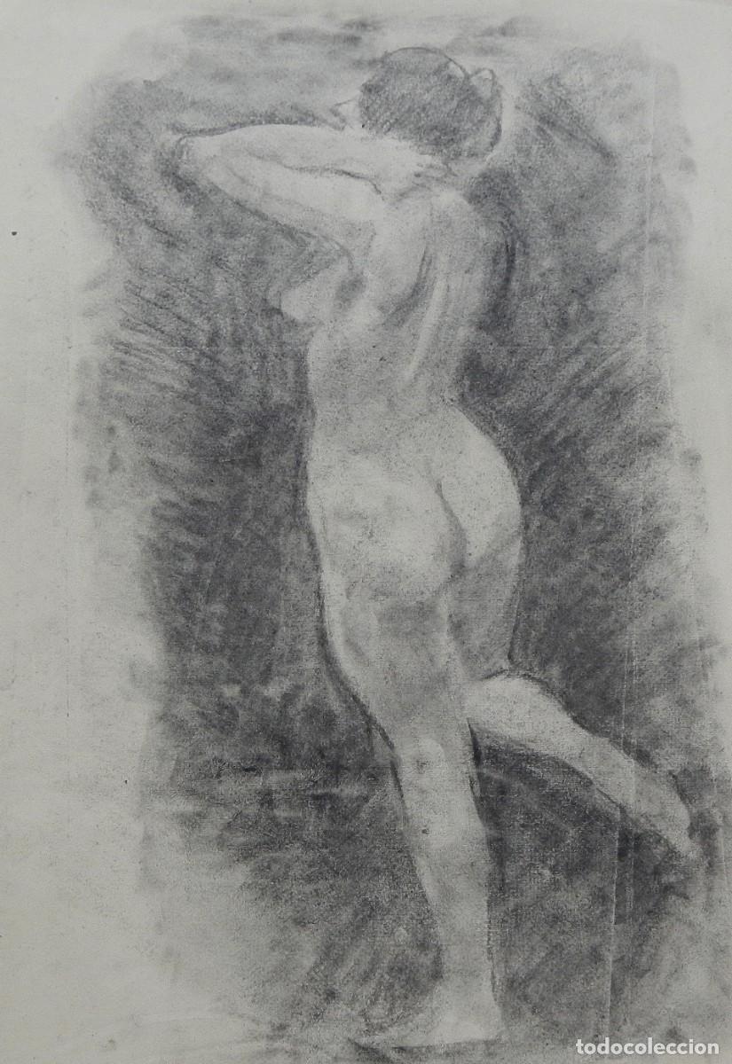 Arte: Carlos Enrique Lencinas G&oacute;mez. L&aacute;piz sobre papel. &rdquo;Desnudo femenino&rdquo;. Sin firmar. 45x35 cm.