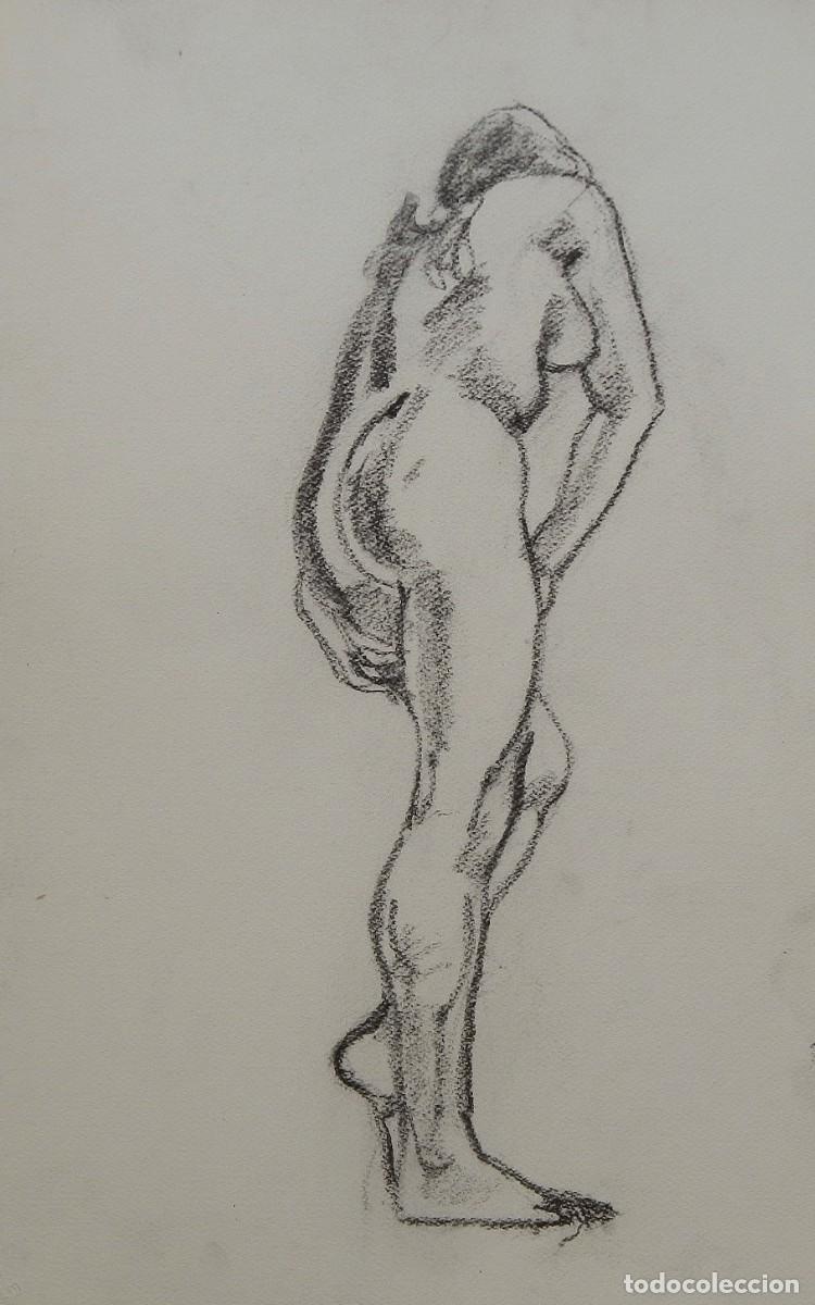 Arte: Carlos Enrique Lencinas G&oacute;mez. L&aacute;piz sobre papel. &rdquo;Desnudo femenino&rdquo;. Sin firmar. 50x35 cm.