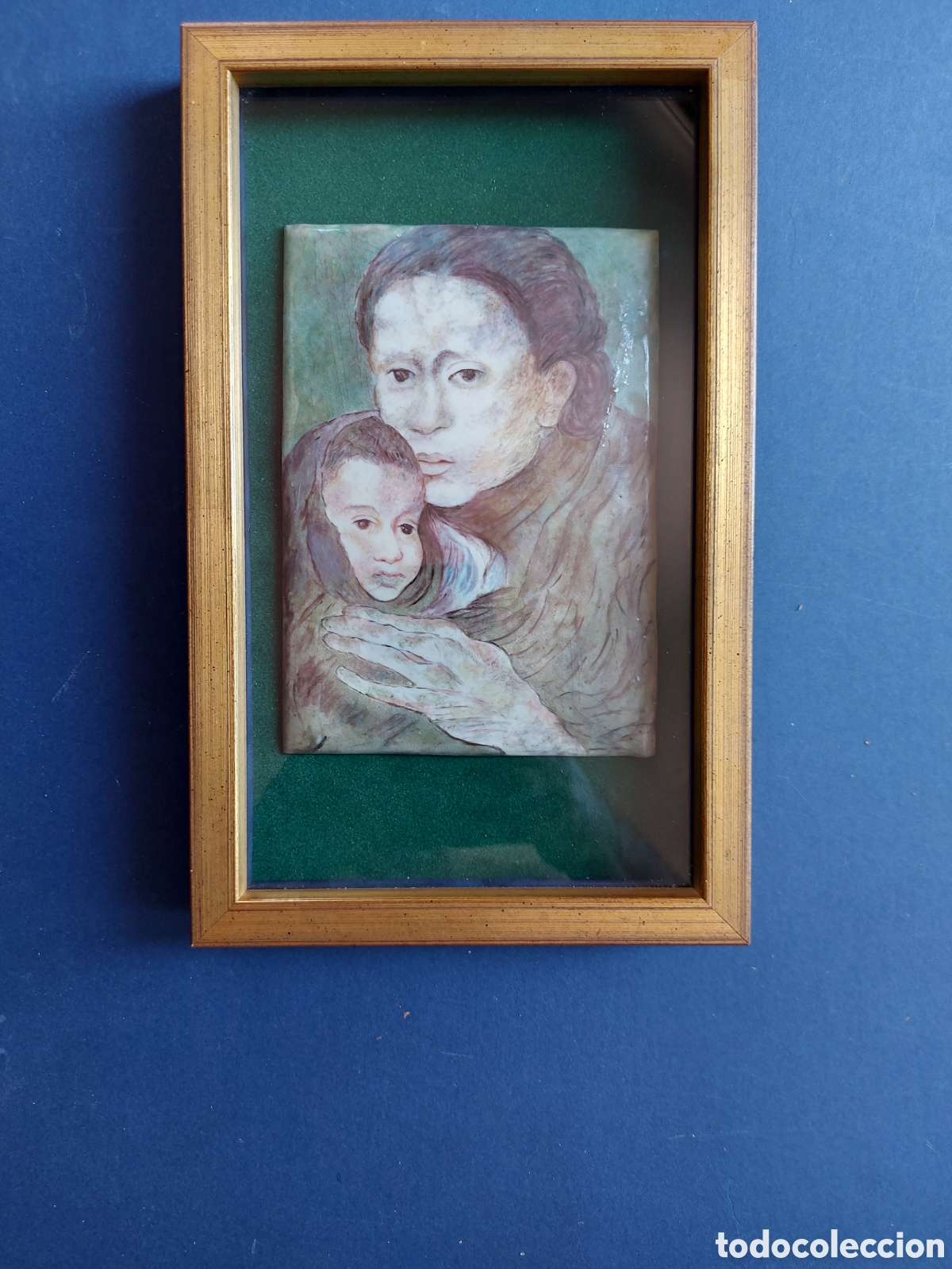 Arte: MATERNIDAD SOBRE ESMALTE AL FUEGO