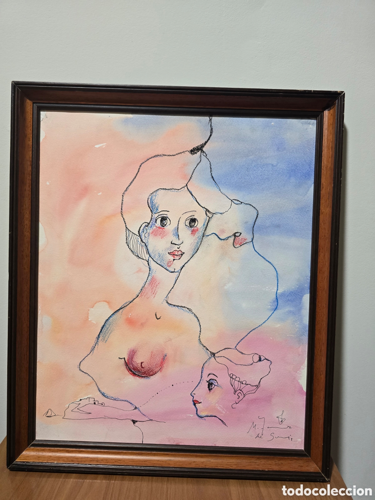 Arte: ​Miquel Torner de Semir - T&eacute;cnica mixta original - Enmarcado - Firmado