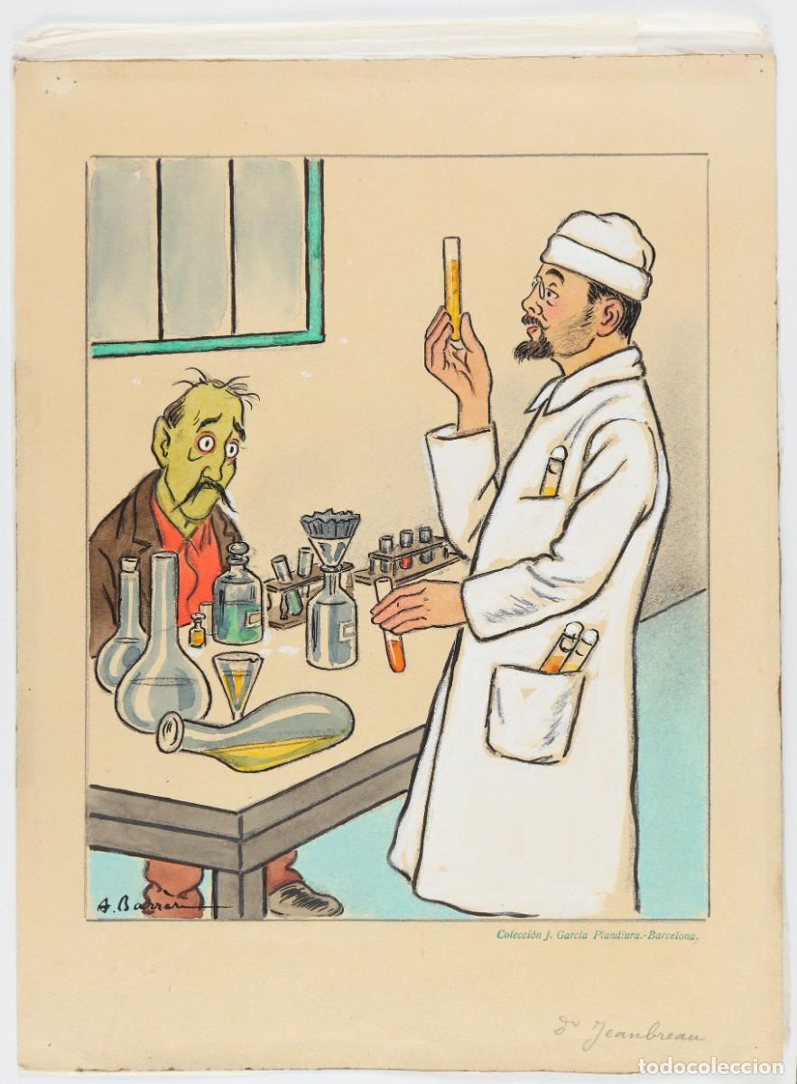 Arte: Dr. Jeanbreau. Dibujo original para la Galer&iacute;a de Figuras M&eacute;dicas