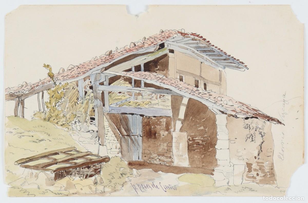 Arte: Vista a Horrio Vizcaya de Pedro P&eacute;rez de Castro (1823-1902)