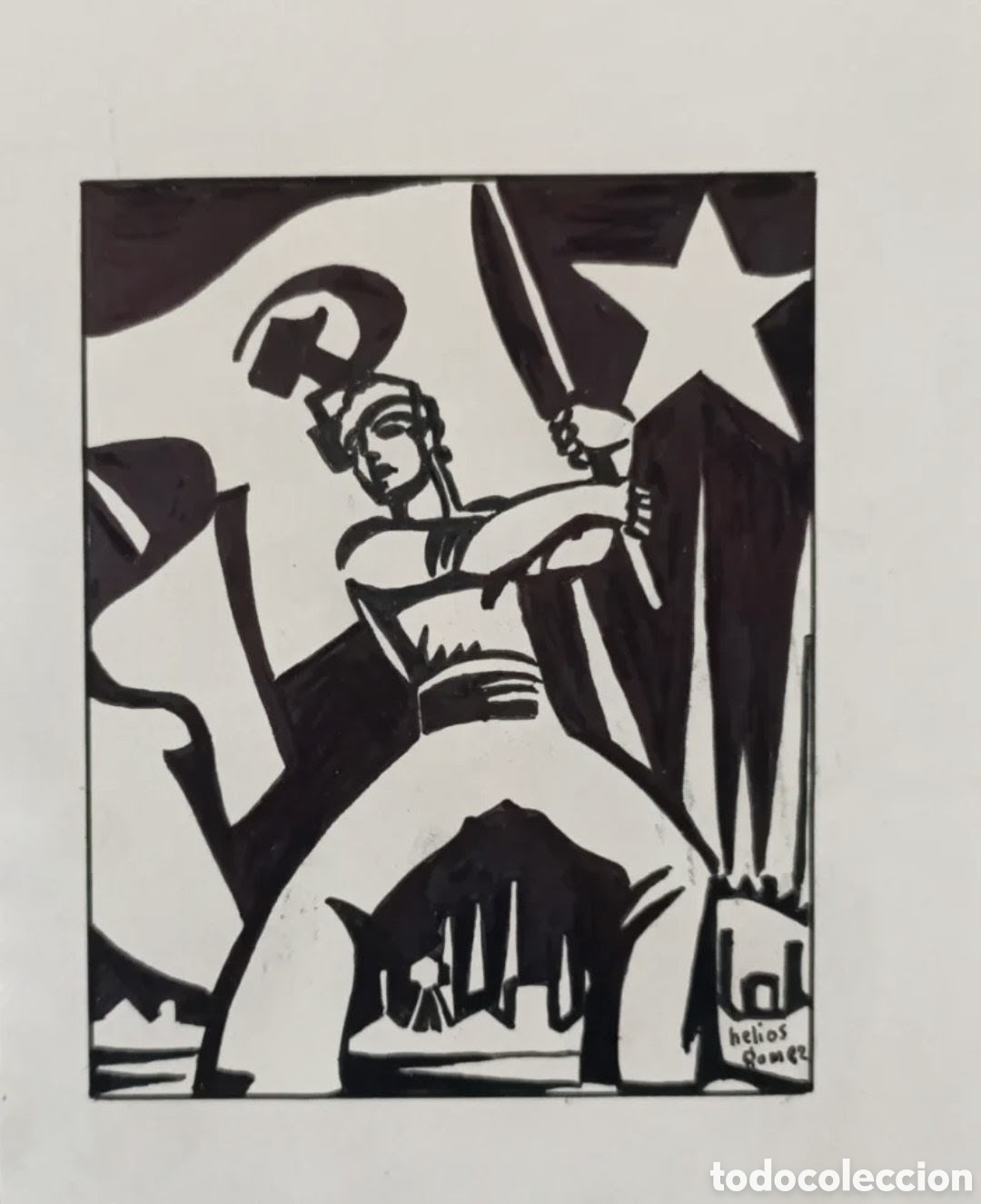 Art: Helios Gomez. Dibujo a tinta