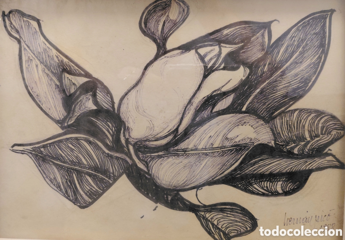 Art: Hern&aacute;n Pic&oacute; (1911-1994). Composici&oacute;n (1988), tinta sobre papel.
