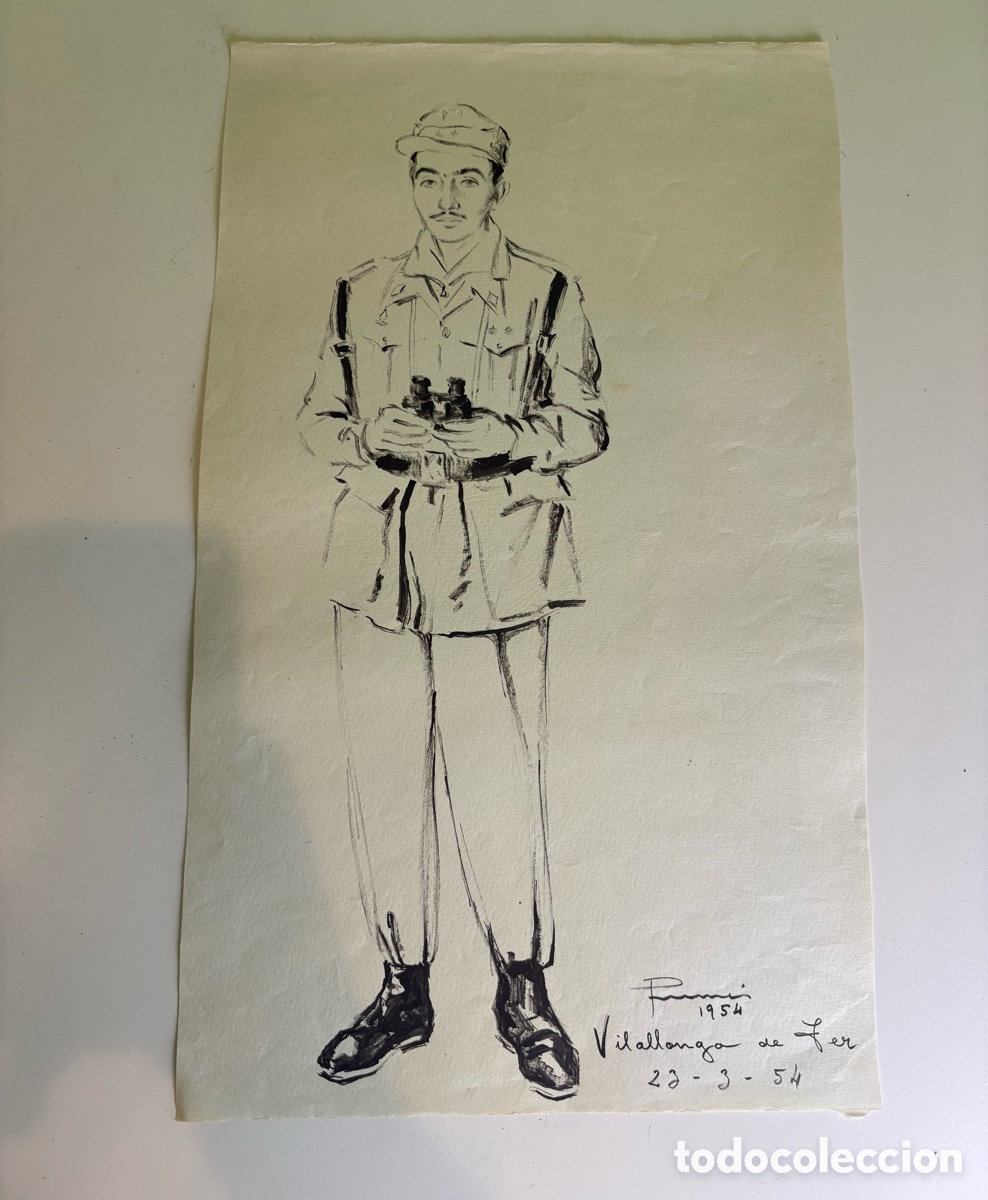 Arte: Carles Prun&eacute;s (1937-2017) &ndash; Dibujo original sobre papel