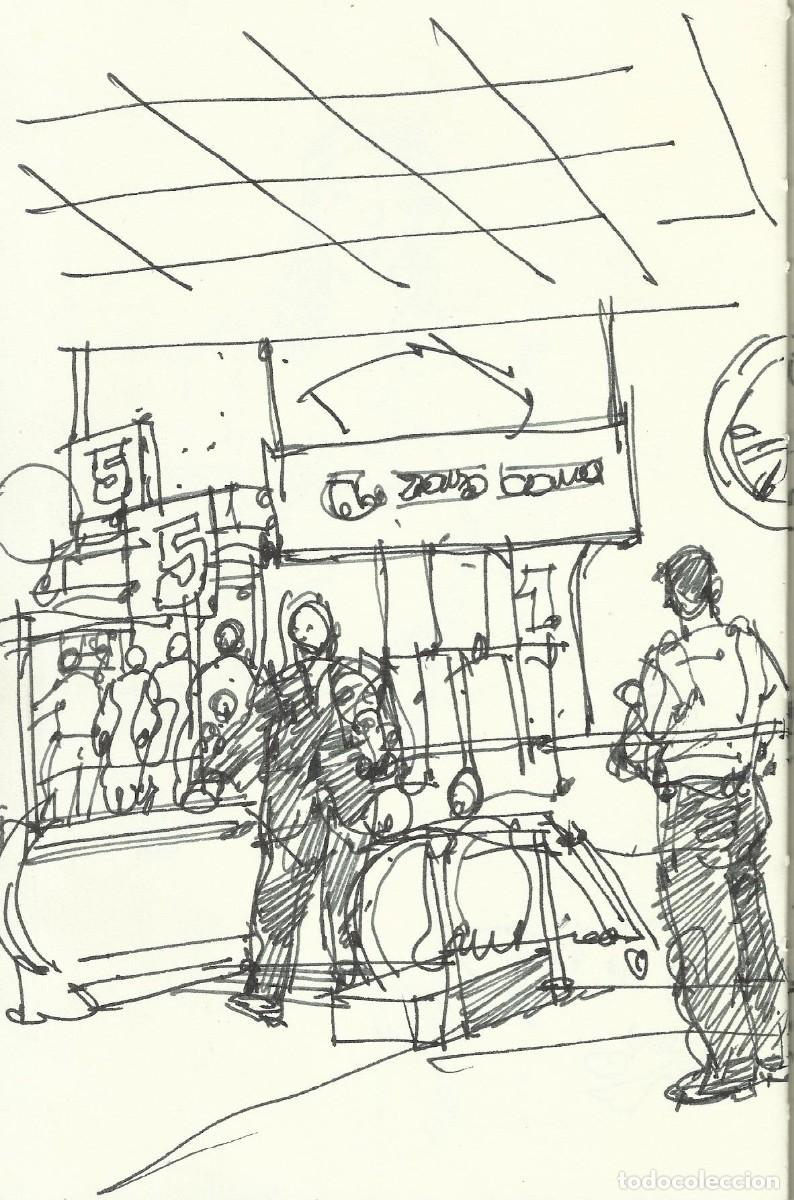 Arte: Carlos Enrique Lencinas G&oacute;mez. Tinta sobre papel. &rdquo;Apunte: Estaci&oacute;n La Moncloa. Madrid&rdquo;. Sin firmar.