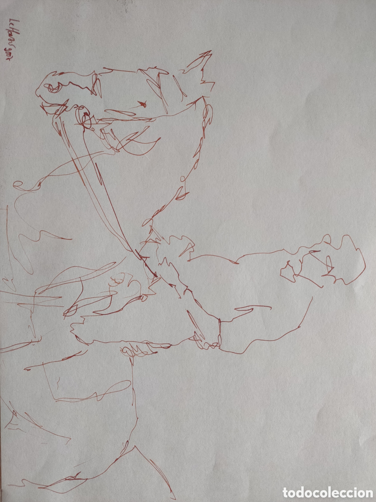 Arte: Le Monz&oacute;, Jorge Monz&oacute; Berge, dibujo original firmado