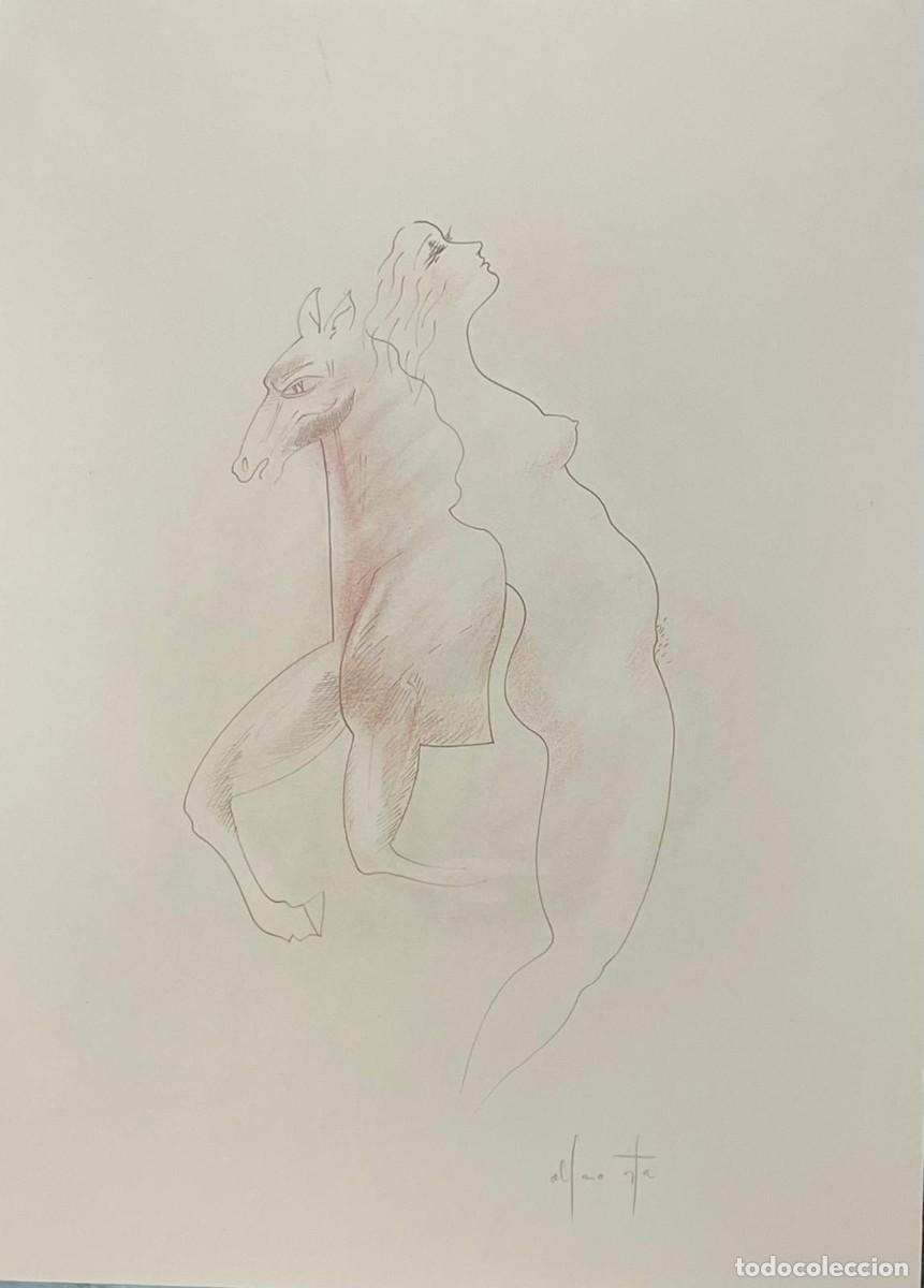 Arte: Dibujo a tinta y l&aacute;piz sobre papel, firmado de Alfonso Costa (1943)