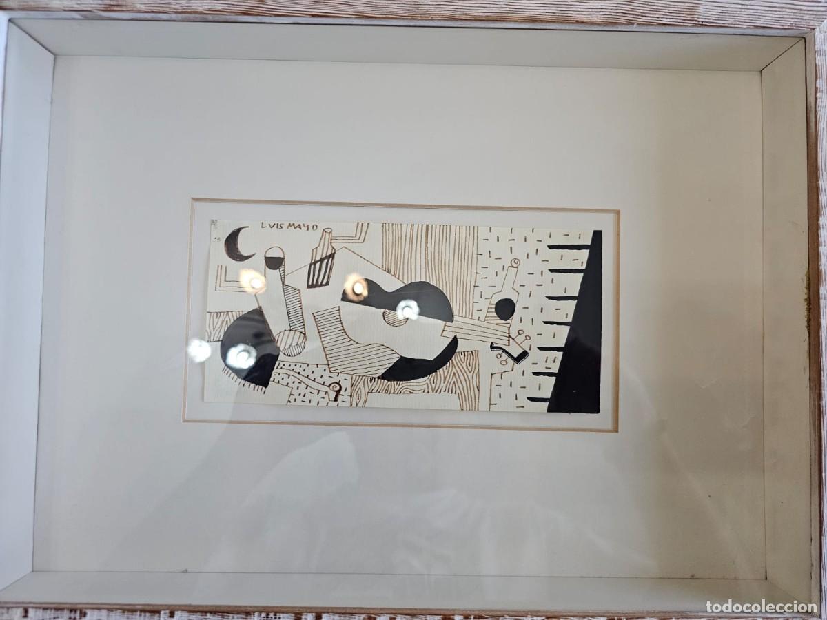 Arte: Dibujo original de Luis Mayo, Sin t&iacute;tulo. Tinta sobre papel, 1995. Firmado.
