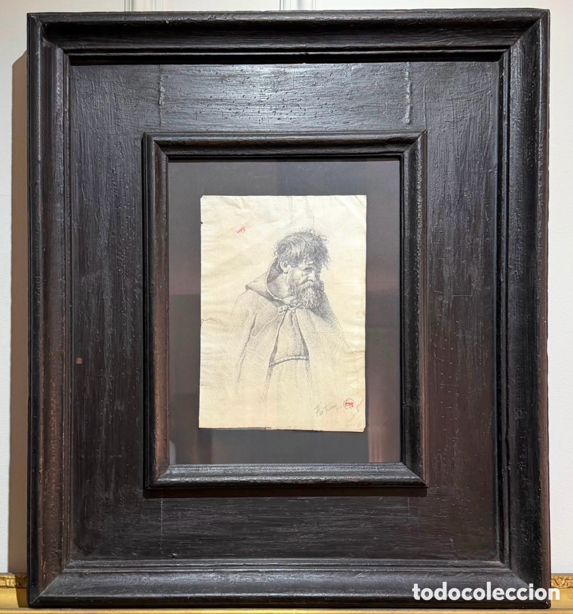 Arte: Mariano FORTUNY Y MARSAL / Estudio de figura de caballero