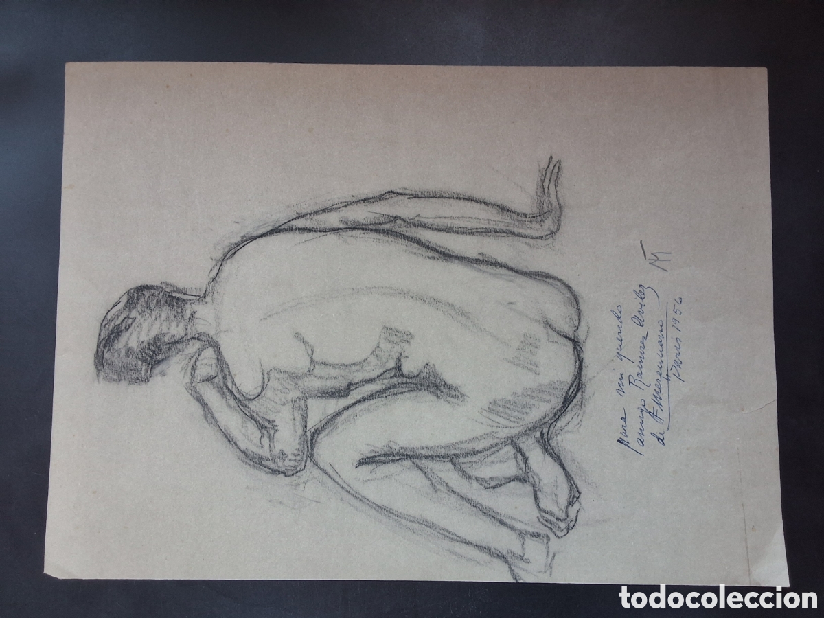 Arte: Francisco Merenciano. Desnudo de espaldas.