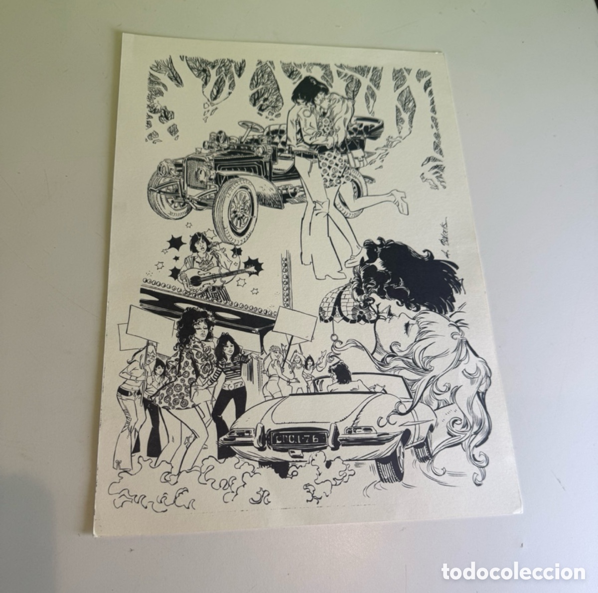 Arte: Andreu Balcells &ndash; Ilustraci&oacute;n original publicitaria/composici&oacute;n gr&aacute;fica firmada