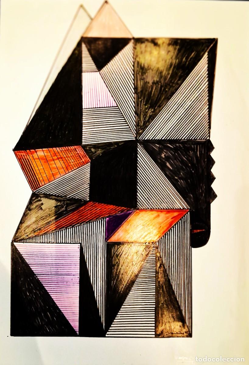 Arte: NASSIO BAYARRI (VALENCIA,1932-2023) &rdquo;Sin t&iacute;tulo&rdquo; dibujo a rotuladores (38.5 x 27.5) 2011