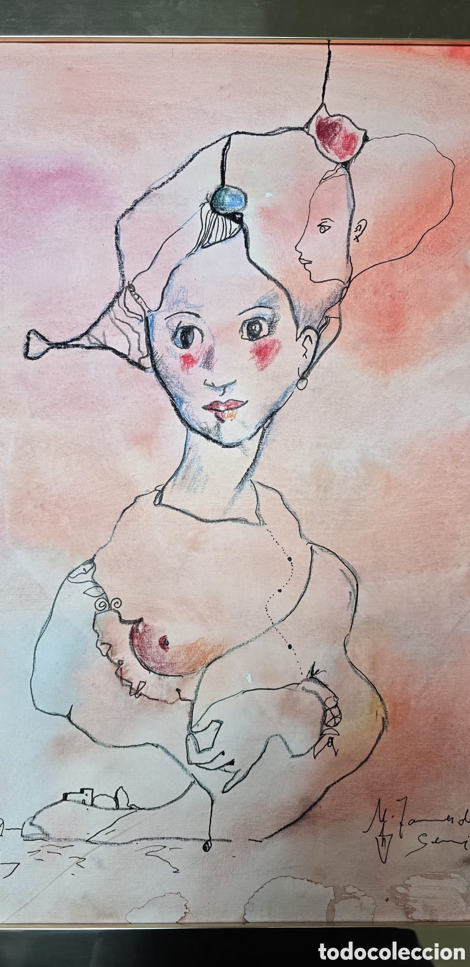 Arte: ​Original de Miguel Torner de Semir - T&eacute;cnica Mixta - Firmado y Enmarcado