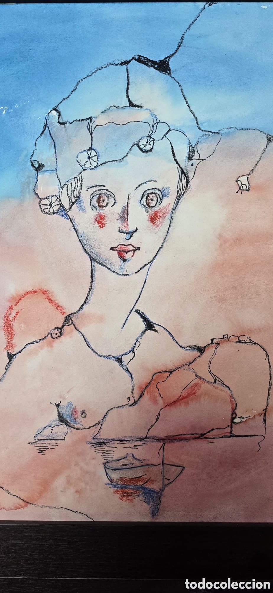 Arte: ​Original de Miguel Torner de Semir - T&eacute;cnica Mixta - Enmarcado (Marco Oscuro)