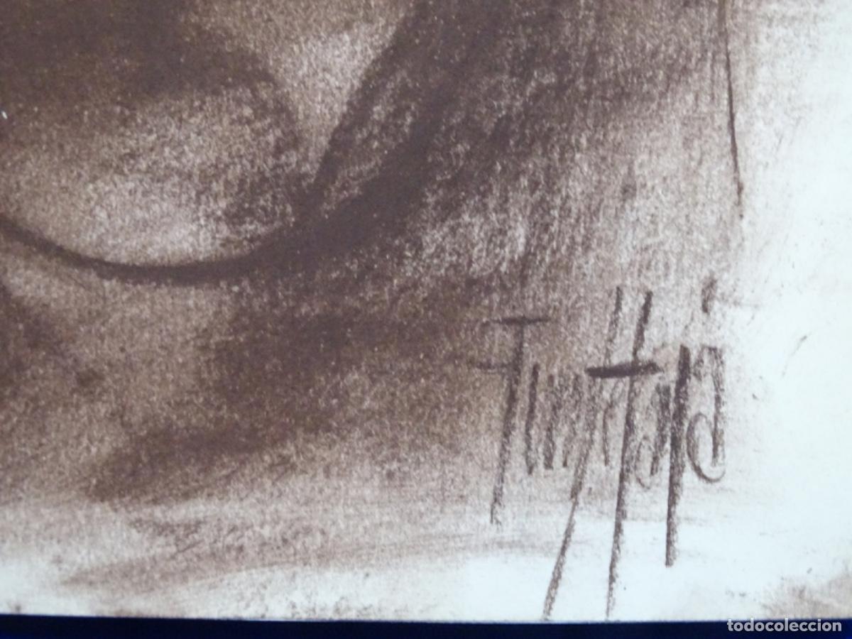 Arte: DIBUJO FUENTETAJA EN LIBRO CON DEDICATORIA. - Foto 9