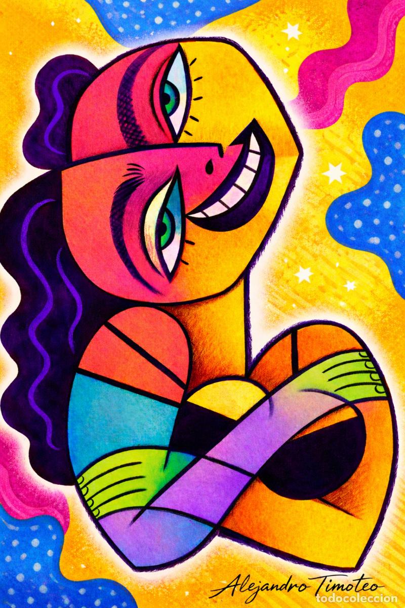 Art: L&Aacute;MINA, DIBUJO, CUADRO.-SONRISA.H1 ..30x42 cm.-280g/m2.