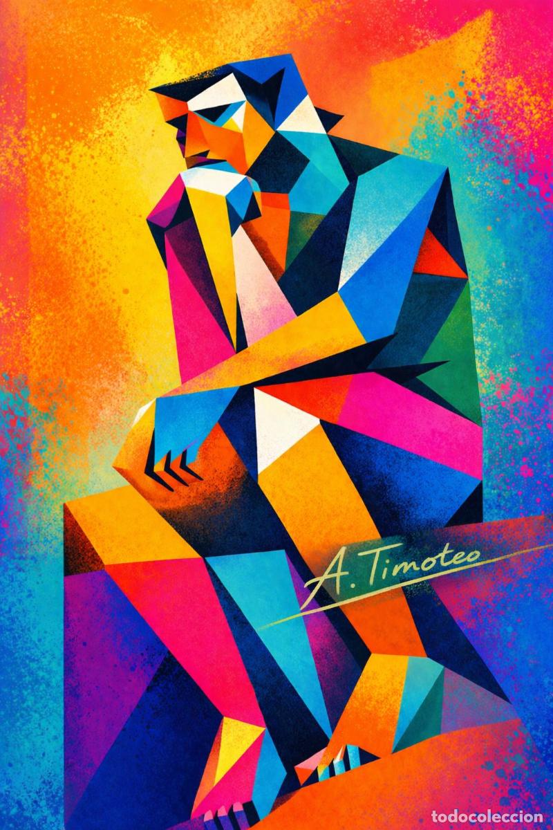Art: L&Aacute;MINA, DIBUJO, CUADRO.-PENSADOR..H4..30x42 cm.-280g/m2.