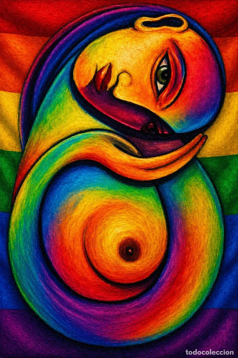 Arte: L&Aacute;MINA, DIBUJO, CUADRO.-TRIT&Oacute;N..H29..30x42 cm.-280g/m2.