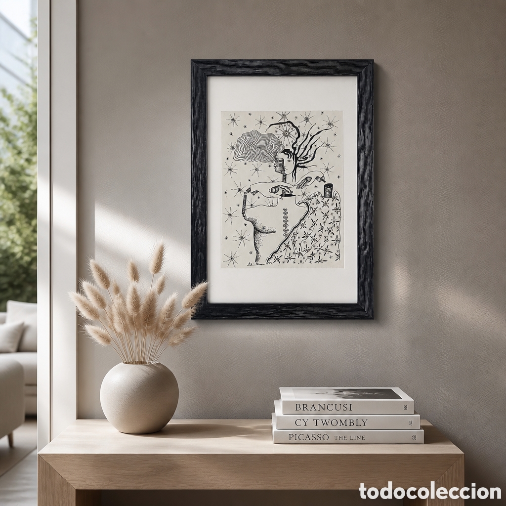 Arte: Paco Aguilar (M&aacute;laga 1959), precioso dibujo original firmado en el a&ntilde;o 1971