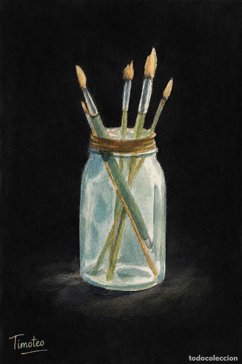 Arte: L&Aacute;MINA, DIBUJO, CUADRO.- PINC&Eacute;LES..H121..30x42 cm.-280g/m2.