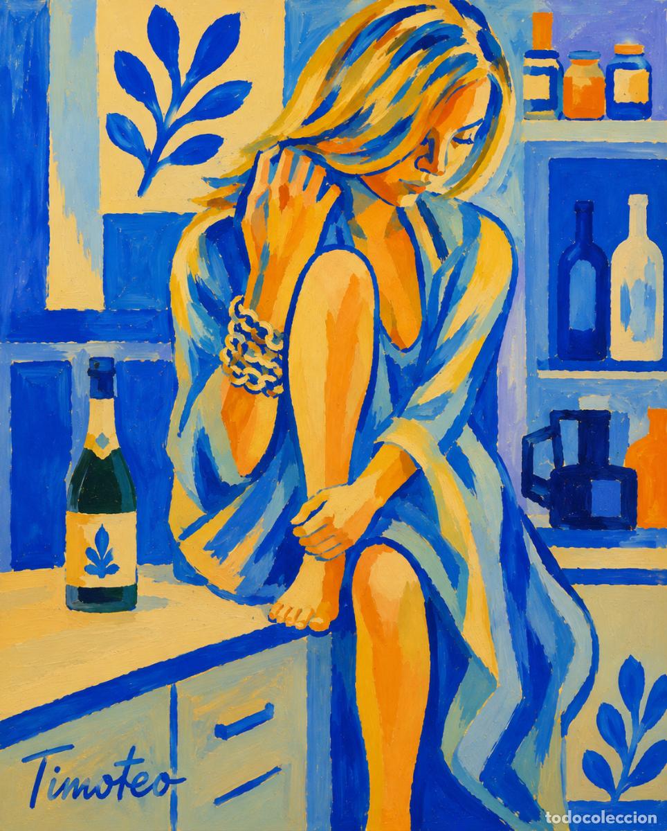 Arte: L&Aacute;MINA, DIBUJO, CUADRO.- SENTADA..H132..30x42 cm.-280g/m2.