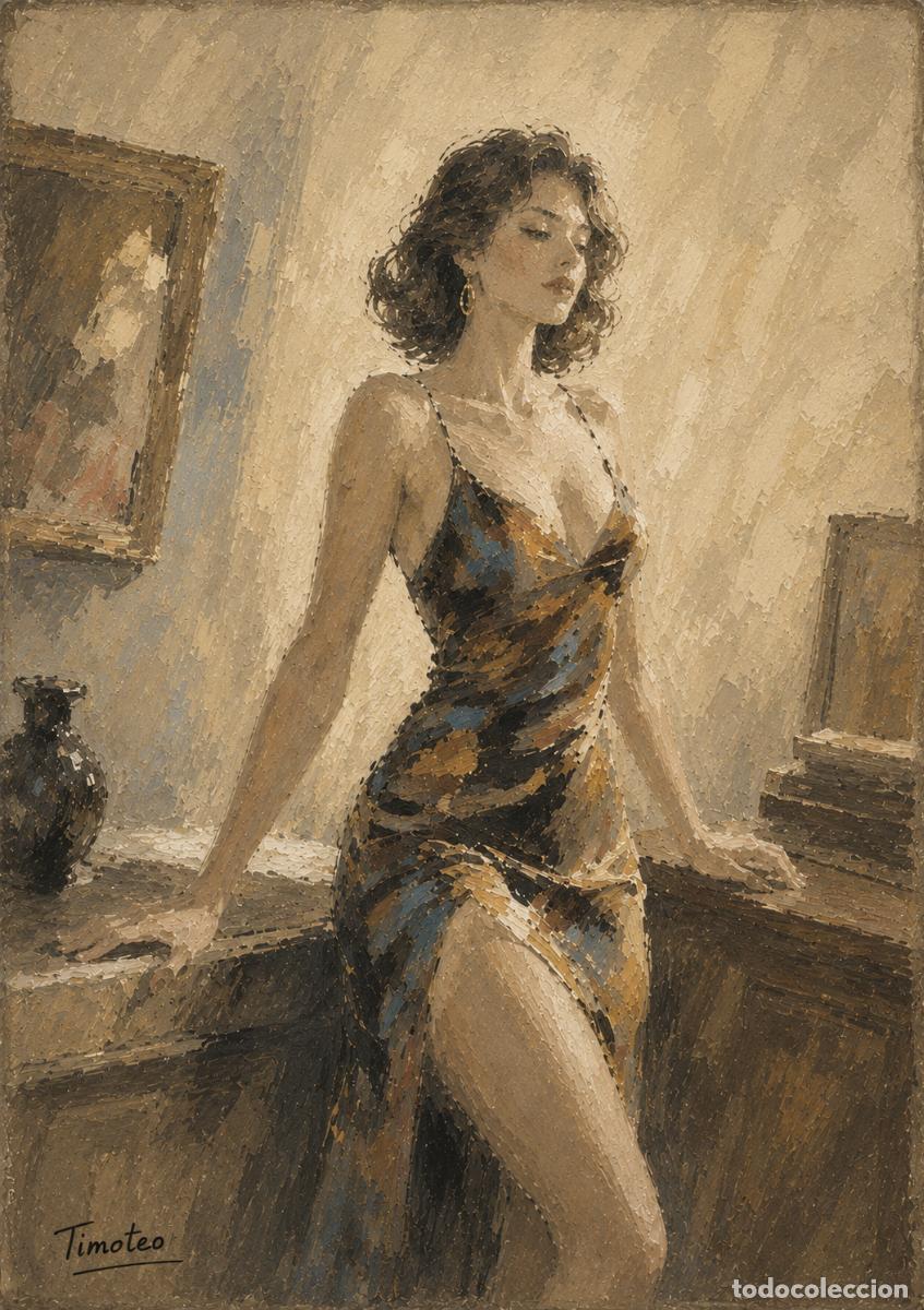 Arte: L&Aacute;MINA, DIBUJO, CUADRO.- SUSAN..H137..30x42 cm.-280g/m2.