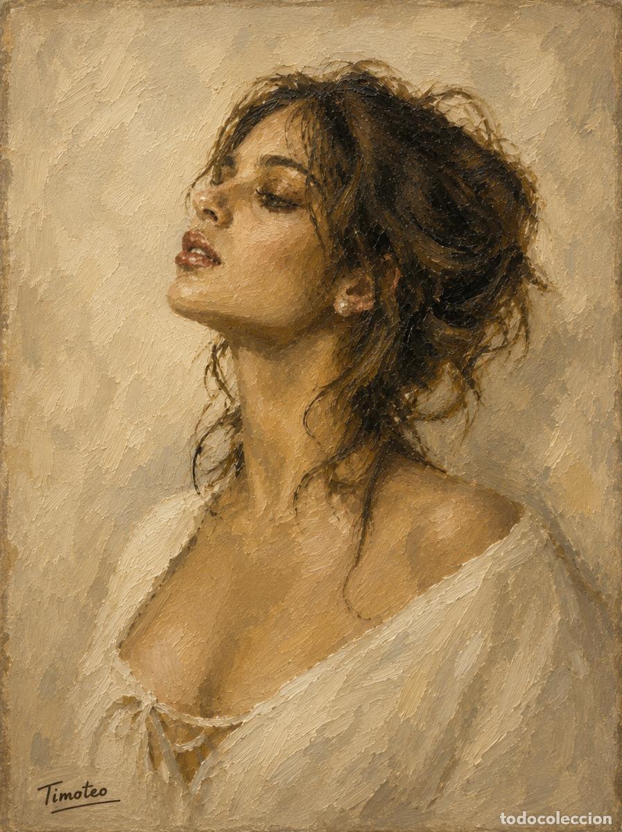Kunst: L&Aacute;MINA, DIBUJO, CUADRO.- LA MUSA..H140..30x42 cm.-280g/m2.