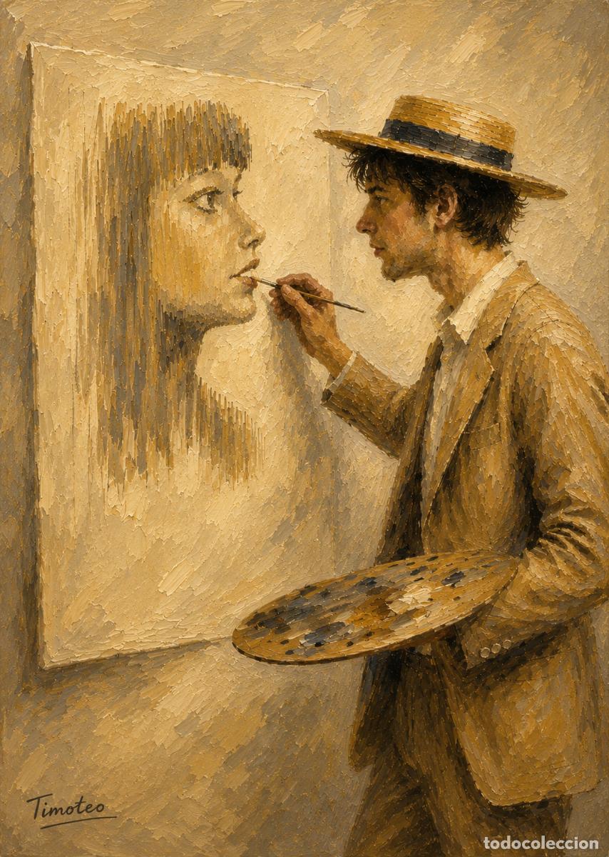 Kunst: L&Aacute;MINA, DIBUJO, CUADRO.- TIMOTEO..H141..30x42 cm.-280g/m2.
