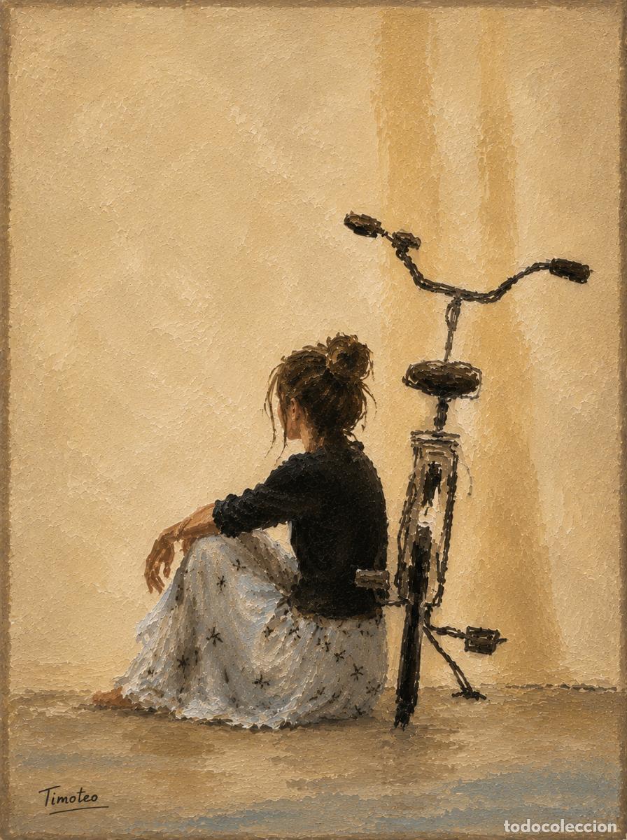 Kunst: L&Aacute;MINA, DIBUJO, CUADRO.- CANSADA..H145..30x42 cm.-280g/m2.