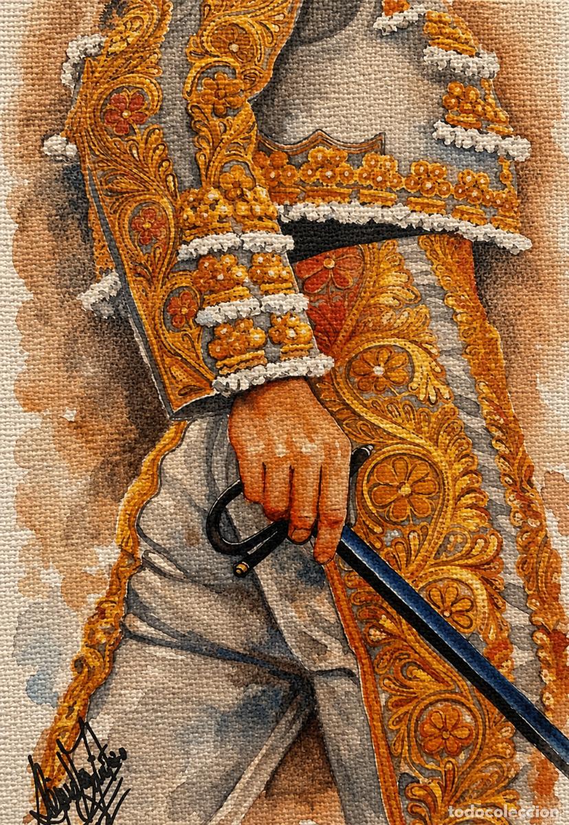 Arte: L&Aacute;MINA de LIENZO ORIGINAL, DIBUJO, ACUARELA,CUADRO.- PASE NATURAL..H192..30x42 cm.-280g/m2.