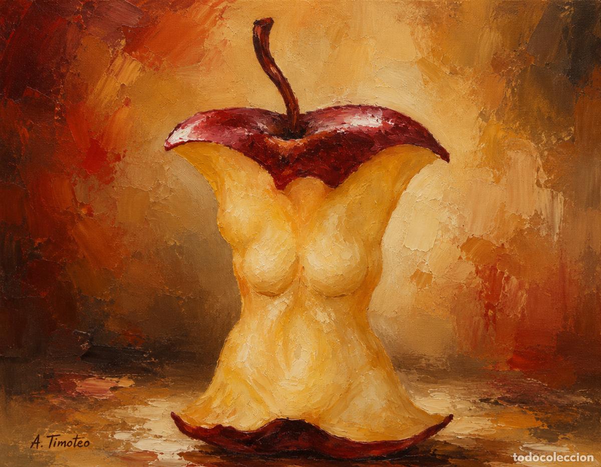 Arte: L&Aacute;MINA de LIENZO ORIGINAL, DIBUJO, ACUARELA,CUADRO.- EL CORAZ&Oacute;N DE EVA..H198..30x42 cm.-280g/m2.