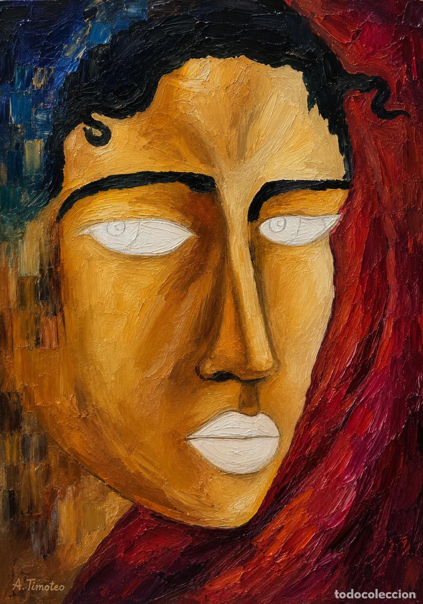 Arte: L&Aacute;MINA de LIENZO ORIGINAL, DIBUJO, ACUARELA,CUADRO.- MIRADA INTERIOR..H202..30x42 cm.-280g/m2.