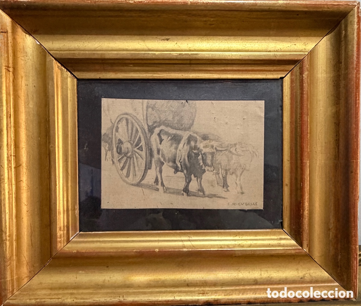 Arte: Pareja de bueyes - Enrique MARTINEZ CUBELLS Y RUIZ