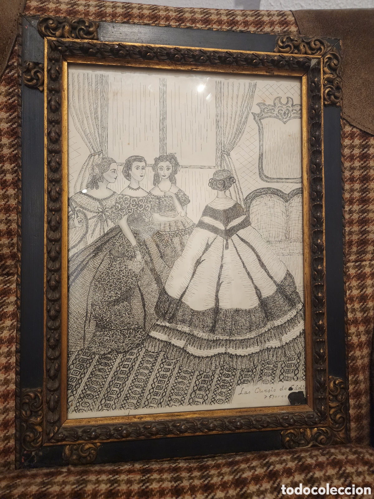 Arte: Dibuji de Pedro Flores, tinta o plumilla sobre papel