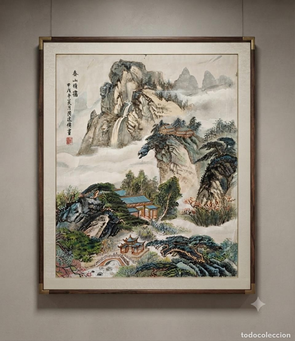 Art: Paisaje oriental. Sobre papel