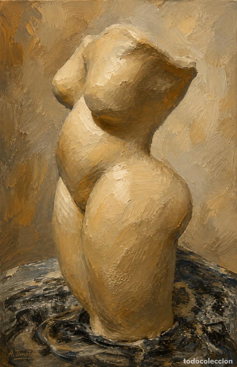 Arte: L&Aacute;MINA de LIENZO ORIGINAL, DIBUJO, ACUARELA,CUADRO.- LA FIGURA QUE HABITA..H226..30x42 cm.-280g/m2.