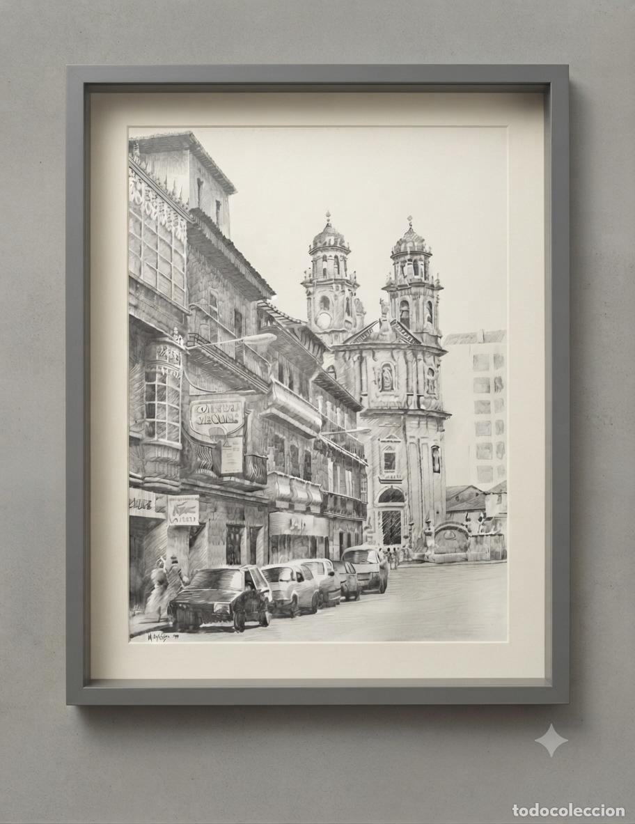 Arte: Manuel Matas Garc&iacute;a. Peregrina (Pontevedra). L&aacute;piz sobre cartulina (NO INCLUYE MARCO)