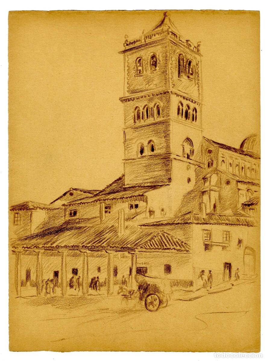 Arte: (C) Dibujo Original de Luis Macaya - Najara Logro&ntilde;o - T&eacute;cnica Carb&oacute;n 28x37cm