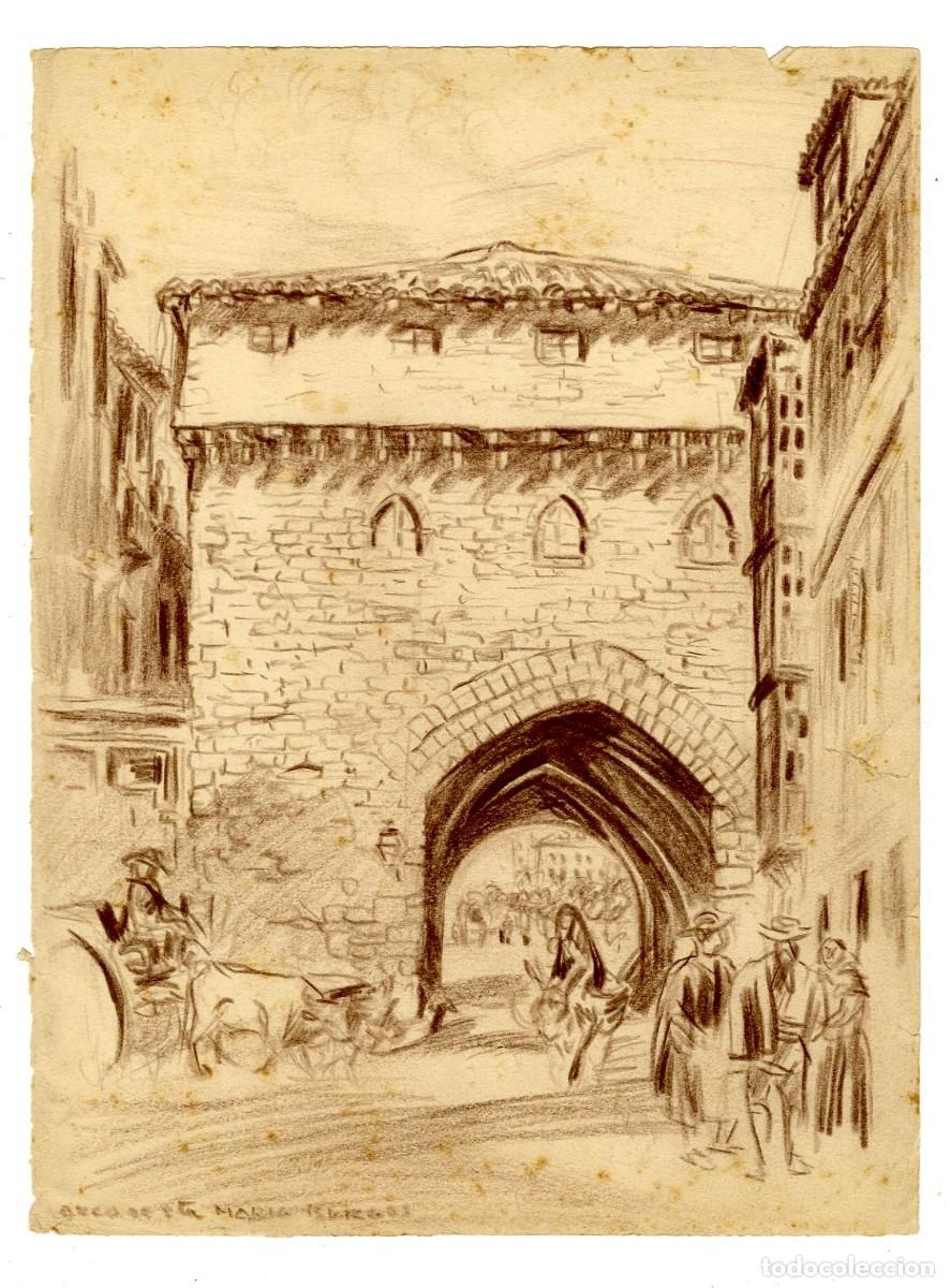 Arte: (C) Dibujo Original de Luis Macaya - Burgos - T&eacute;cnica Carb&oacute;n 28x37cm