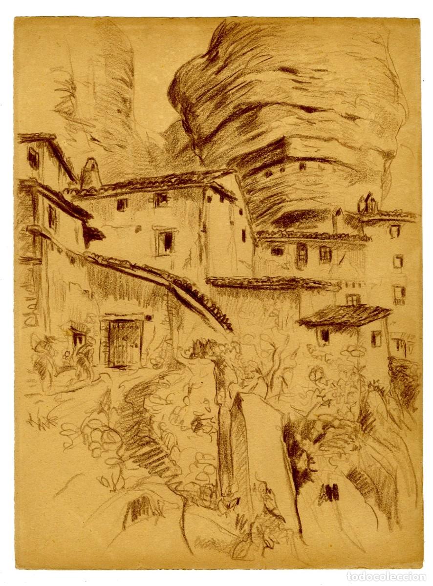 Arte: (C) Dibujo Original de Luis Macaya - Albelda Logro&ntilde;o - T&eacute;cnica Carb&oacute;n 28x37cm