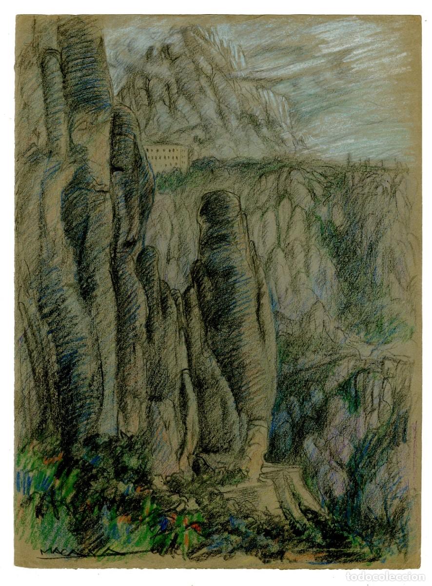 Arte: (C) Dibujo Original de Luis Macaya - Montserrat - T&eacute;cnica Carb&oacute;n 28x37cm